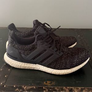 Adidas UltraBoost 4.0 Black White Speckle Men’s Size 13 Sneakers Shoes F36153